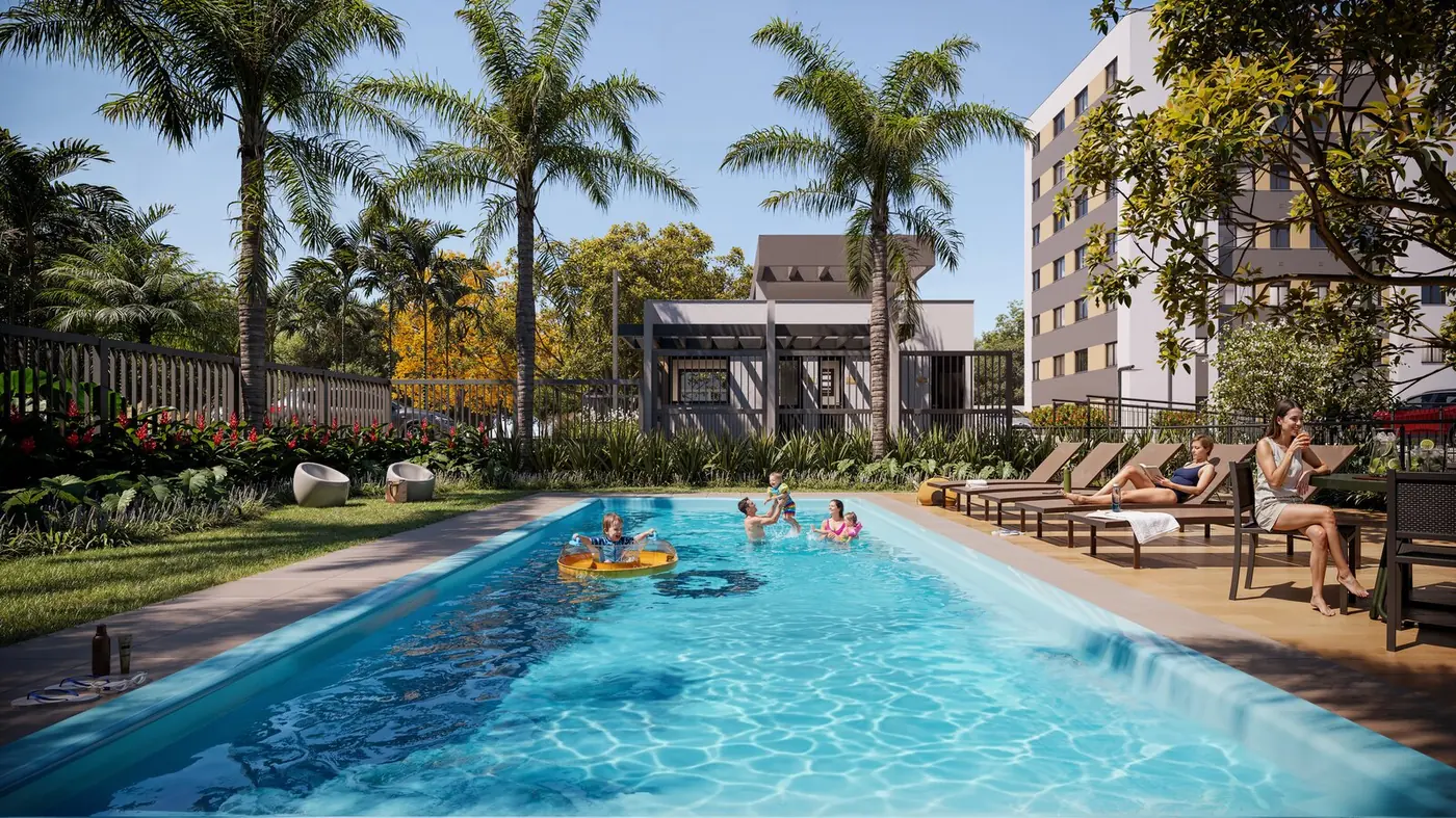 Piscinas adulto e infantil